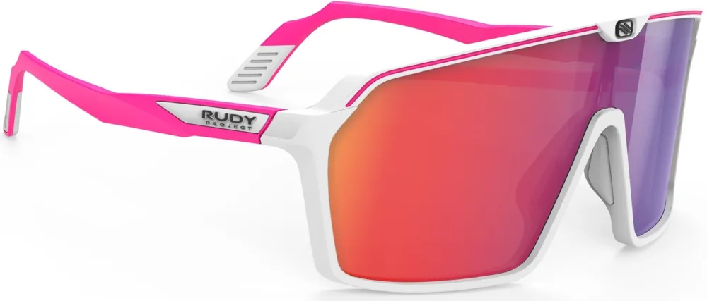 Jetzt Kaufen Rudy Project Spinshield White/Pink Fluo Matte - Multilaser Red - White - Größe One Size