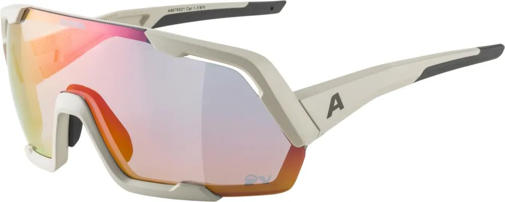 Aktuell Alpina Rocket QV cool-grey matt / Varioflex rainbow mirror lens - cool-grey matt - Größe One Size