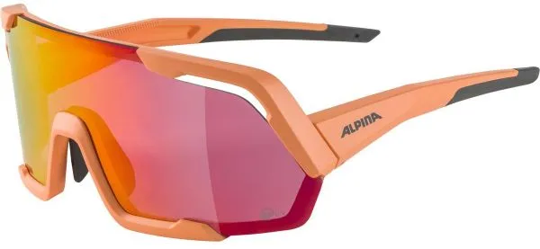 Günstig Alpina Rocket Q-Lite peach matt / pink mirror lens - peach matt - Größe One Size