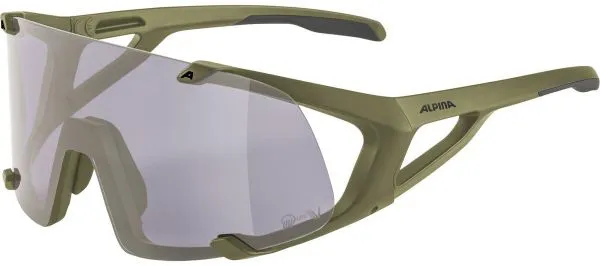 Alpina Hawkeye Q-Lite V olive matt / Varioflex purple mirror lens - Olive matt - Größe One Size Sofort Bestellen