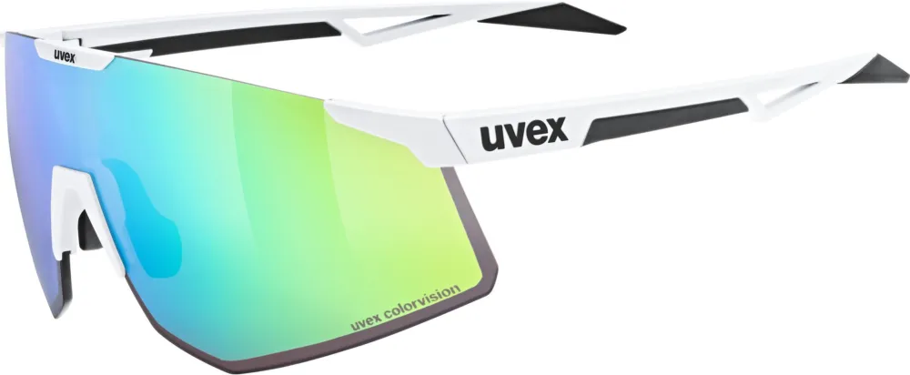 Uvex Pace Perform S CV White Matt / Mirror Green - white matt - Größe S Neuheit