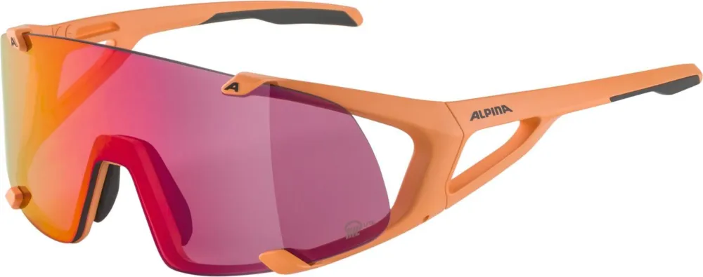Alpina Hawkeye S Q-Lite peach matt /pink mirror lens - peach matt - Größe One Size Preisknaller