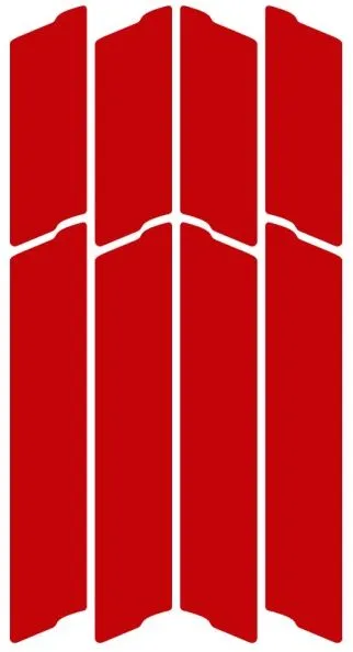Angebot Unleazhed Lightning L02 Rahmen Reflektoren Set - red - Größe One Size