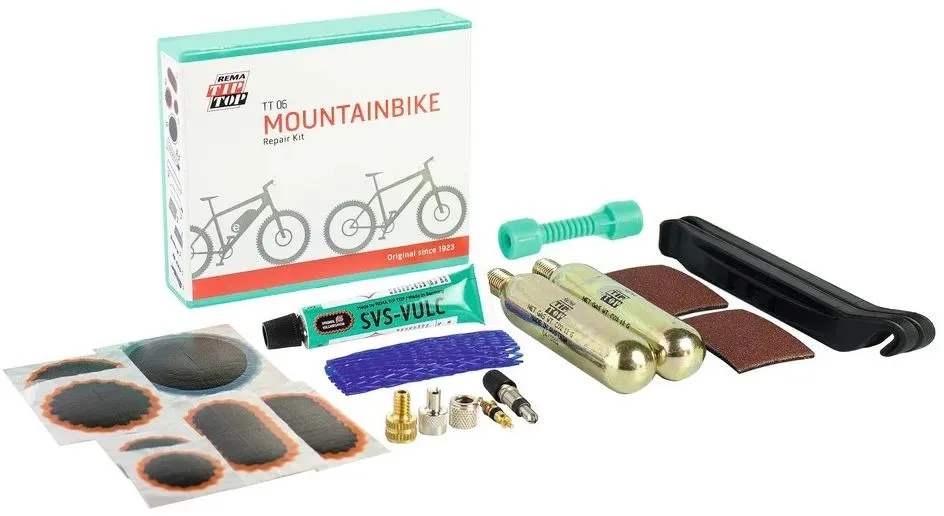 Markenware TipTop TT06 MTB Reparatur Box inkl. CO2 Patronen - Weiß Grün - Größe One Size