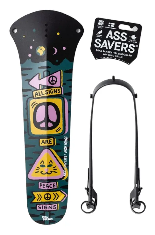 Ass Savers WGS-2 Win Wing Gravel Spritzschutz HR - Bits n Peaces - Größe One Size Versand Am Gleichen Tag