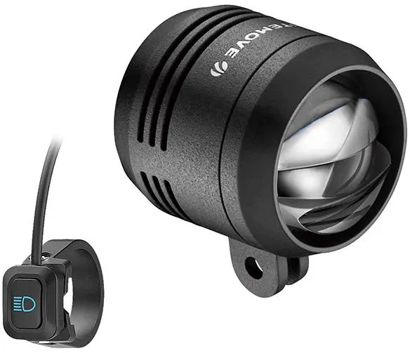 Finale Aktion Litemove AC-210 E-Bike Scheinwerfer StVZO Fernlicht, Lenkerhalterung - schwarz - Größe 210/140 Lux