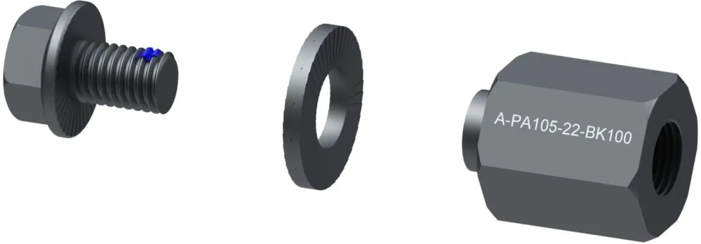 Heißes Angebot Qeridoo Polygonadapter 38x26 - schwarz - Größe One Size