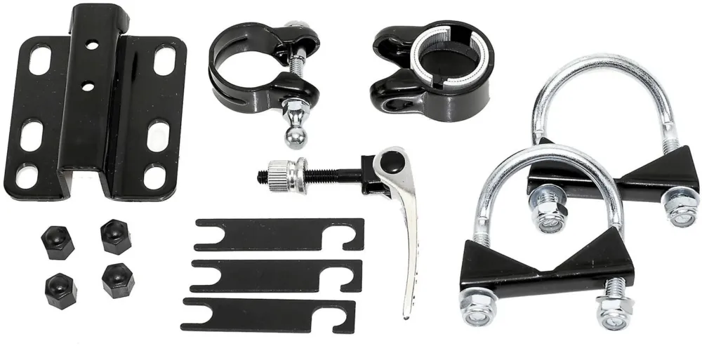 Trailgator Adapter-Set für Steuersatzrohr bis Ø 45 mm - schwarz - Größe bis Ø 45 mm Geprüft