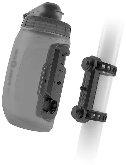 Fidlock Twist Trinkflasche 450 mit Uni Base Set - transparent schwarz, FIDLOCK-Logo - Größe 450 ml Heißes Angebot