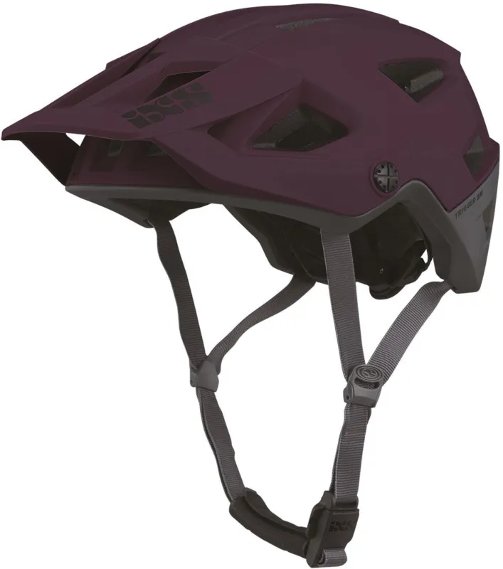 IXS Trigger AM Helm - Raisin - Größe 58-62 cm (ML) Garantierte Lieferung