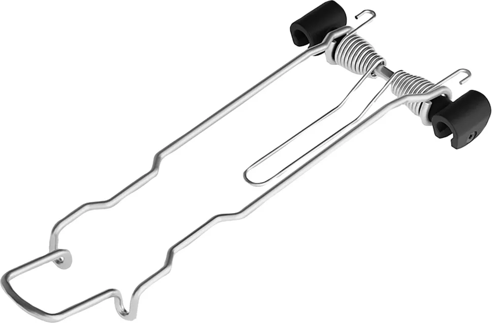 Neuheit Federklappe Tubus - silber - Größe One Size