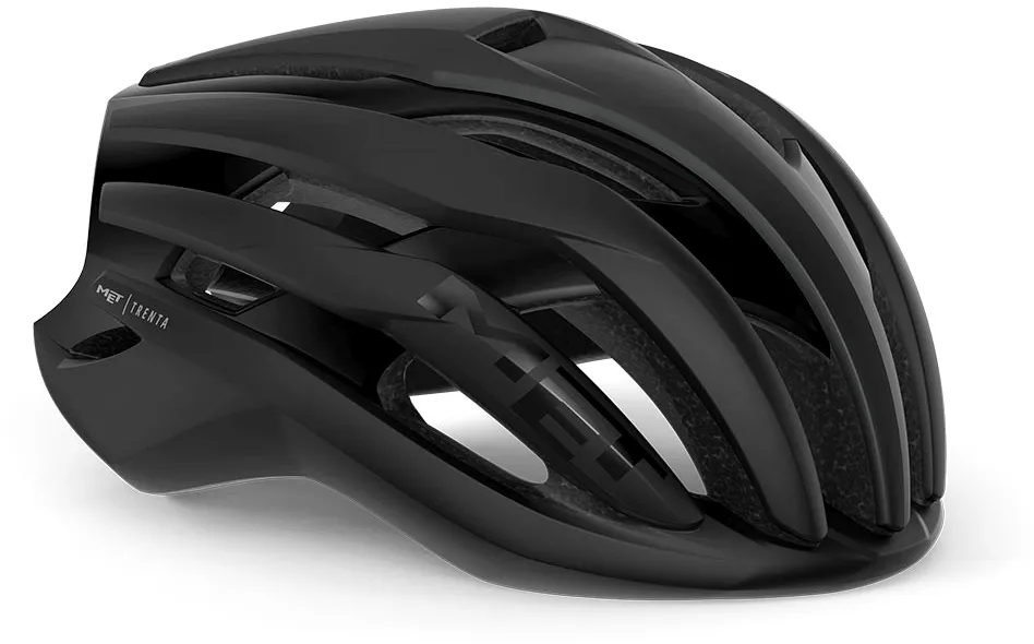Saisonangebot MET Trenta MIPS - black/matt glossy - Größe 52-56 cm (S)