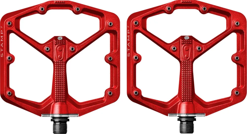 Crankbrothers Stamp 7 Large Plattform-Pedale - red - Größe large Direktkauf