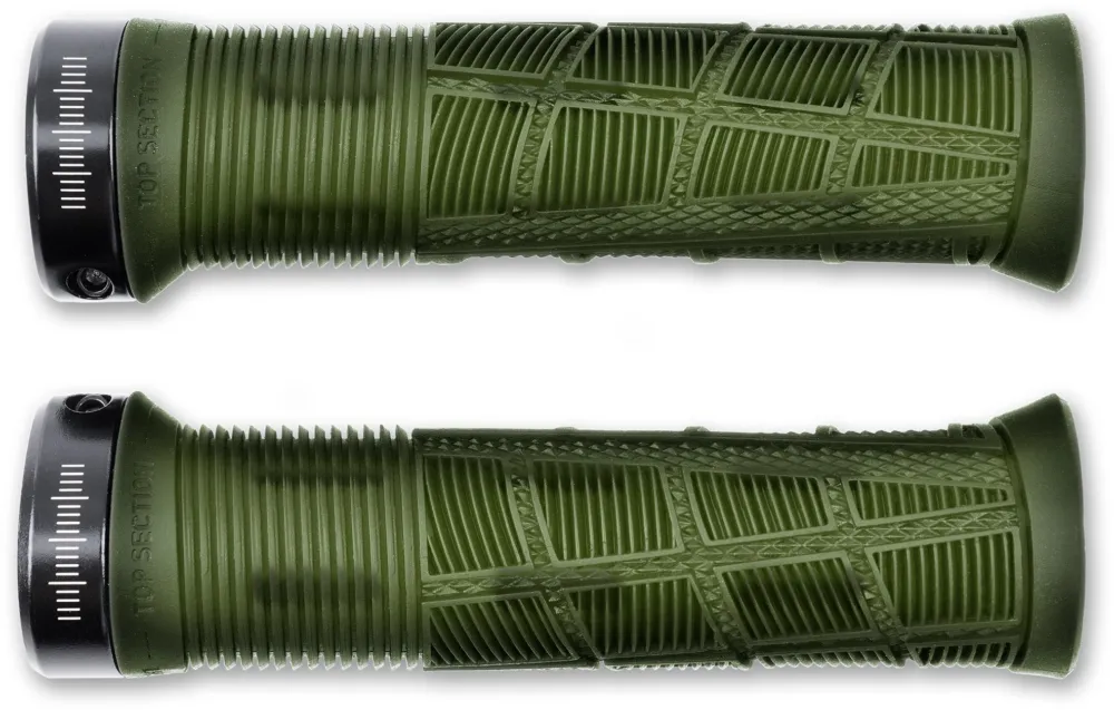 Cube ACID DISRUPT Lock-On Griffe - translucent olive - Größe Ø 32,5 mm / 138 mm Finale Aktion