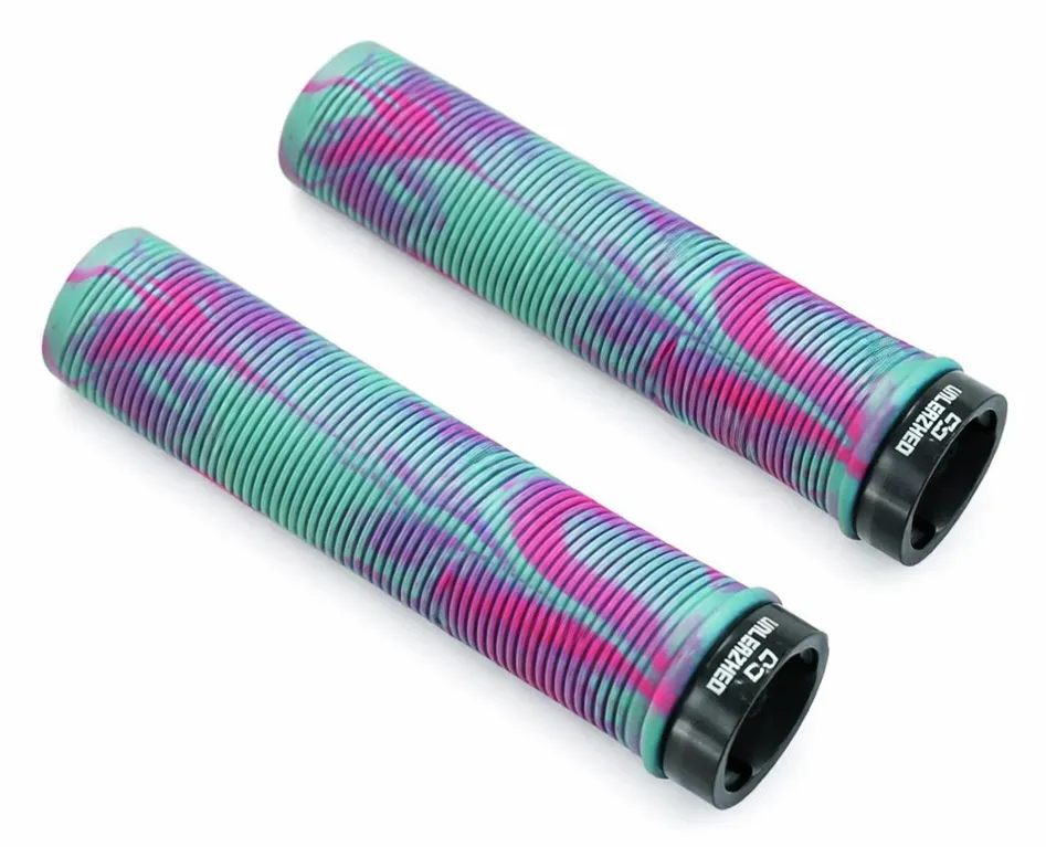 Bestpreis Unleazhed GRIP-G1 MTB Griffe Lock-On - turquoise/pink - Größe Ø 31 mm / 133 mm