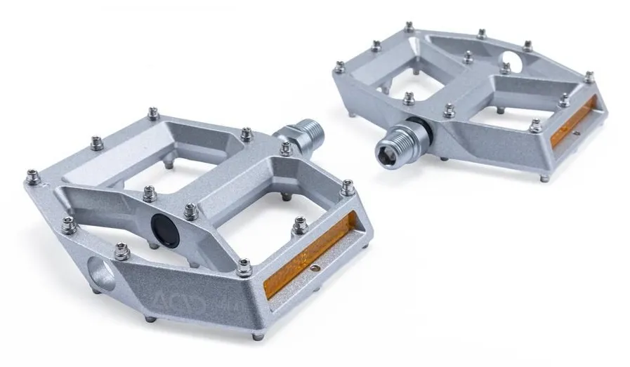 Neu Cube ACID Pedale FLAT A3-ZP R - Silver - Größe 115x100x18 mm