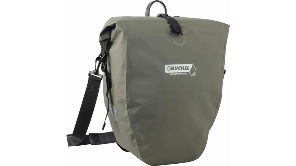 Büchel Gepäckträgertasche 100 % Wasserdicht inkl. Halterungssystem waldgrün 25,4 L Sichere Zahlung