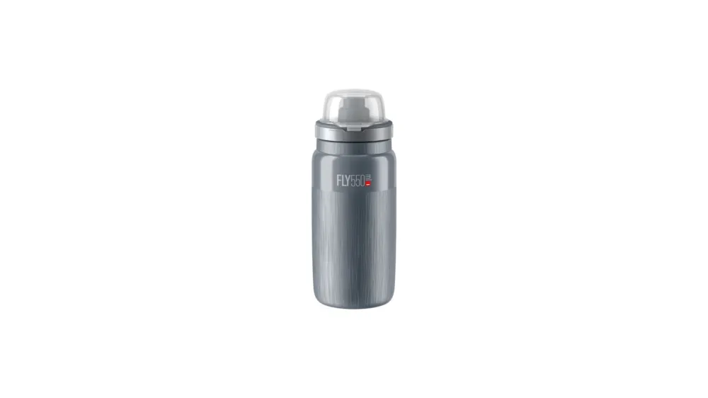 Kostenloser Versand Elite Fly MTB Tex Trinkflasche grau