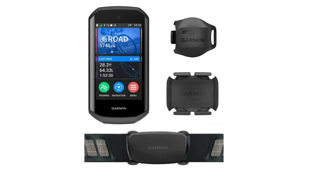 Zertifiziert Garmin Edge 1050 Bundle mit LCD-Display Fahrradcomputer