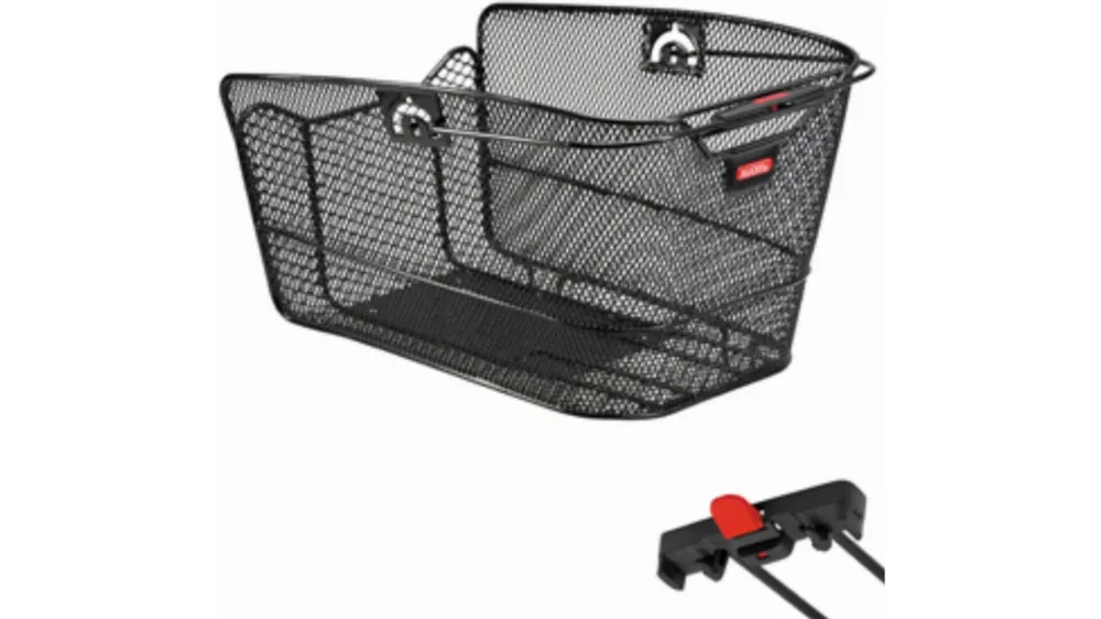 KLICKfix Citymax Hinterradkorb für Racktime schwarz fein Heißes Angebot