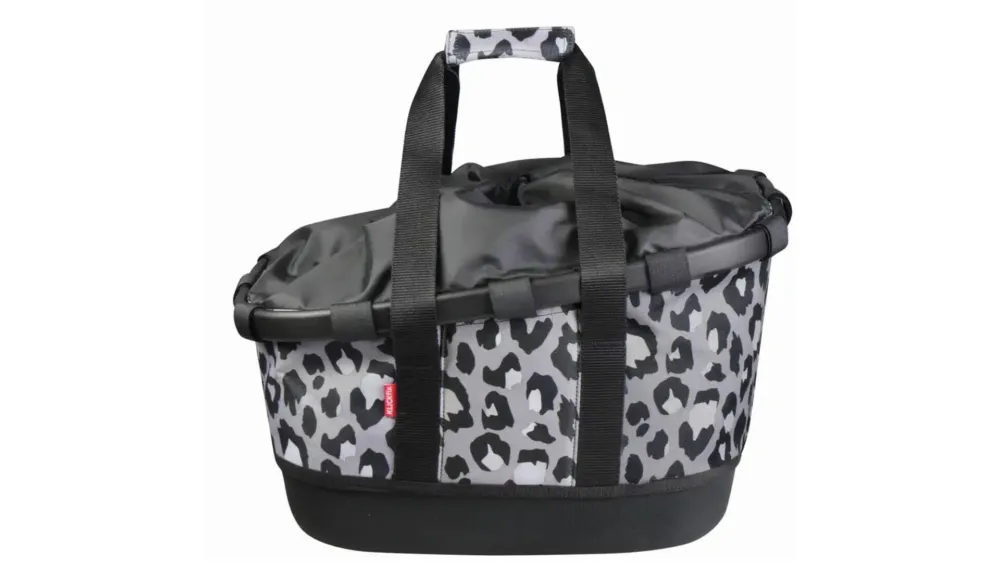 Expressversand KLICKfix Reisenthel Bikebasket GT Gepäckträgertasche mit UniKlip 2 Adapter leo nero 21 L