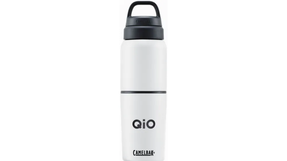 QIO Thermobecher 500 ml Edelstahl mit integriertem Becher by Camelbak white Kracherpreis