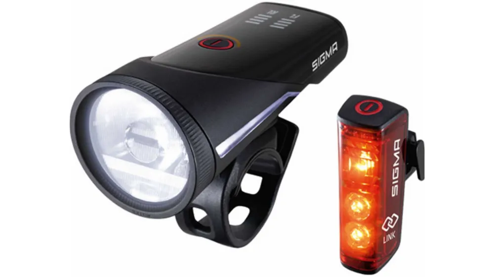 Sigma Set Aura 100 Lux USB Akku-Scheinwerfer mit K~ & Blaze Link schwarz/rot Schneller Versand