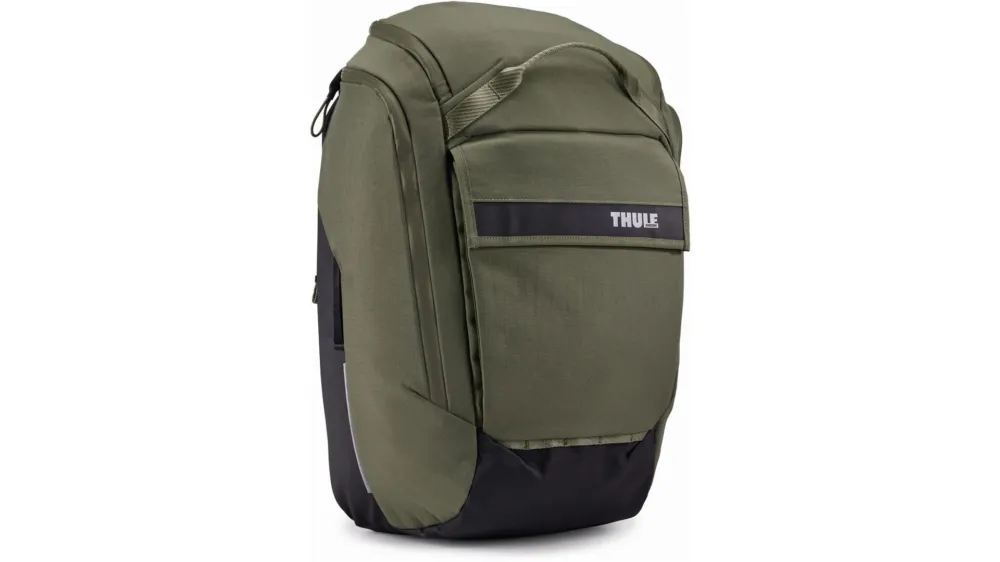 Aktuell Thule Paramount Hybrid Pannier Fahrradpacktasche und Rucksack in einem Soft Green 26 L