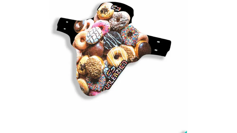 Unleazhed M01 Mudguard Crazy Skin unsplash 1 pcs, 4 cable ties more donuts Sichere Zahlung