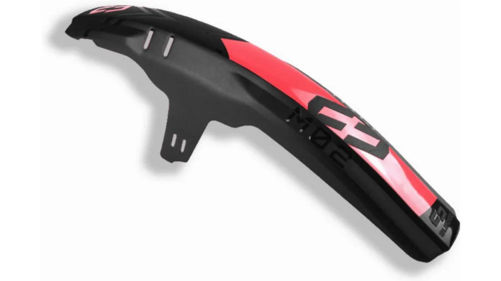Neue Kollektion Unleazhed M02 Mudguard Big Decal Logo Skin unsplash 1 pcs 4 formcut red