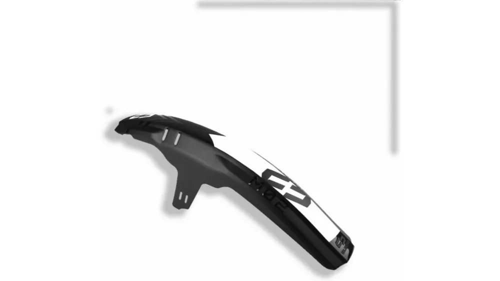 Abverkauf Unleazhed M02 Mudguard Big Decal Logo Skin unsplash 1 pcs 4 formcut white