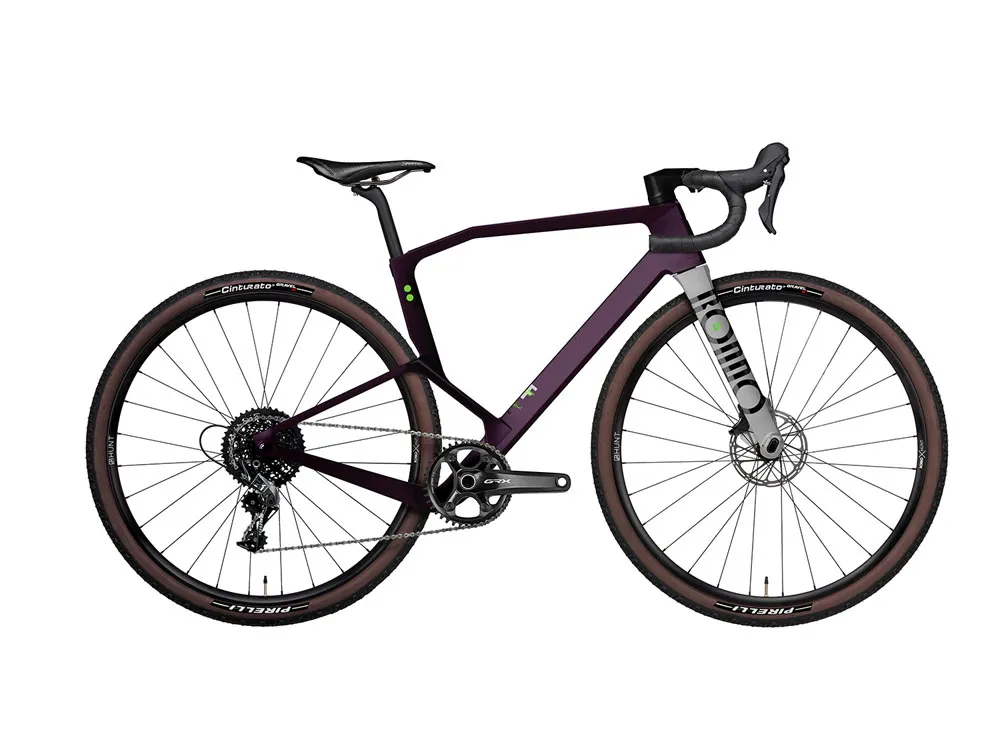 Gratis Versand Rondo Ruut CF 2 Plus | Gravelbike | 28" | aubergine / silber-51 cm