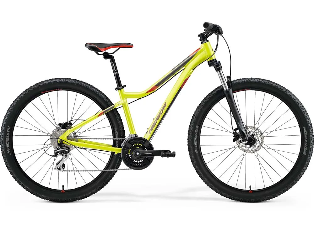 Markenprodukt Merida Matts 7.20 | Mountainbike | 27,5" | rot / hellgrün-34 cm