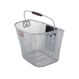 Asista KLICKfix Vorderradkorb (silber) Begrenztes Angebot