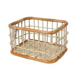 Markenware Basil Green Life Rattan L Fahrradkorb (natur braun)
