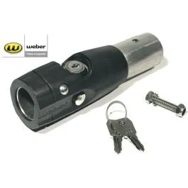Neu Weber Anschlussstück für runde Deichsel Solo / Bee (-2006) Nomad (-2008)