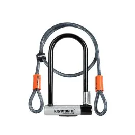 Kryptonite KryptoLok Serie 2 Standard Bügelschloss + KFlex 120cm Endschlaufenkabel Must-Have