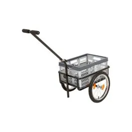 Schnäppchen Monz EK Lastenanhänger 16 mit 2 Deichseln (grau / silber)
