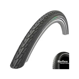 Schwalbe RoadCruiser K-Guard Clincher Tyre (47-305 Reflex - black / green) Sichere Zahlung