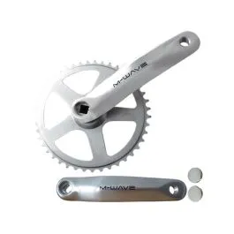 Messingschlager Kurbelgarnitur (170mm | 38 Zähne | silber) Neuheit
