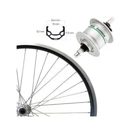 Markenprodukt Roland ZAC 19 SE Front Wheel (28" - 622-19 - DH-C3000 - black / silver)