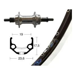 Angebot Bike Parts Hinterlaufrad (28" | 1,75" | 6/7-fach | 36 Loch | Rigida Zac 19 | silber)
