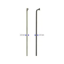 Messingschlager M28352302 Speichen (296 x Ø 2.0mm | 100 Stück | silber) Sale