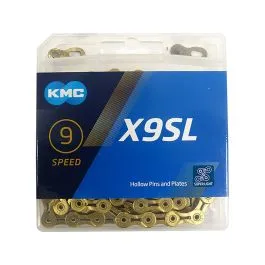 Sale KMC X9SL Fahrradkette (114 Glieder | gold)