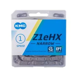 Schnäppchen KMC Z1eHX Narrow EPT E25 Fahrradkette (128 Glieder | silber)