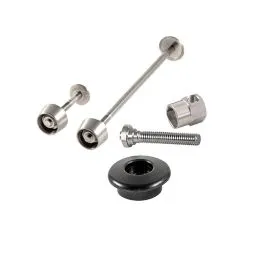 Top-Seller Pitlock Set 01/GA Schnellspanner (silber / schwarz)