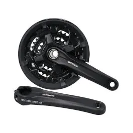 Sofort Bestellen Shimano MT210-3 44 / 32 / 22t 175mm Kurbelgarnitur (schwarz | feste Achse mit KSS)