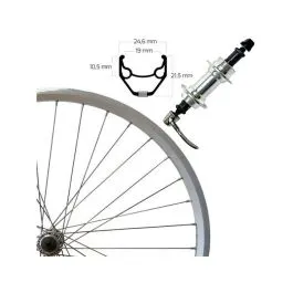 Kostenloser Rückversand Roland ZAC 2000 Hinterrad (26" | Alunabe | FW7-SSP | silber)