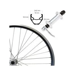 Roland ZAC 2000 Front Wheel (28" - SSP - Alu Hub - black) Schnäppchen