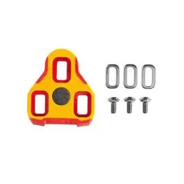 Saisonangebot Messingschlager Look Keo Pedalplatten (rot / gelb)